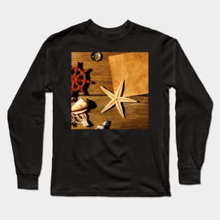 Starfish and Sea Shell Long Sleeve T-Shirt